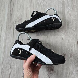 vintage Baby Phat | Y2K black sporty retro balletcore flat sole sneakers | WMS 6